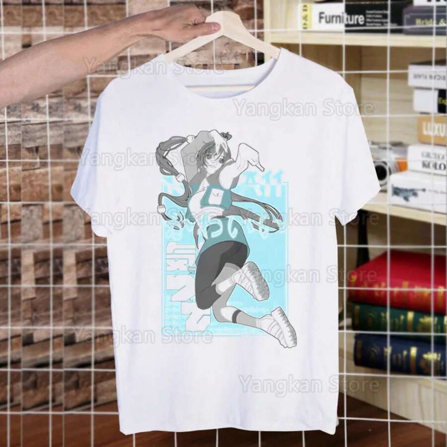 Uma Musume Pretty Derby Umamusume T-Shirts Summer Men/Women Hip Hop Funny T Shirts Short Sleeve Tops - E - 查看 1