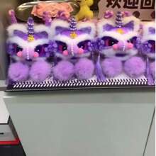 手工制作中国新年舞狮摆件、收纳袋、女士钱包、迷你钱包、拉链钱包、生日礼物、母亲节礼物、日常休闲绗缝细节、男士、学生用品、女士钱包、迷你钱包、零钱包（手工制作，材质可能略有差异，款式和颜色随机发送） - 彩色 - 查看 3