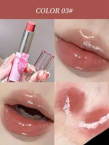 Cappuvini Son tint bóng mịn dưỡng ẩm, màu tự nhiên, son dưỡng dạng thỏi hình gấu, lâu trôi, chống lem, son môi đa năng - Nhiều màu - Xem 10