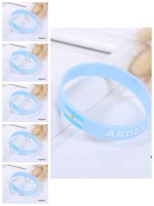 1pc 2024 European Cup Fan Commemorative Wristband Bracelet For France, Argentina, Brazil And Other Countries - Multicolor - View 33