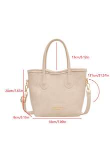 大容量优雅时尚百搭精致女士包，2026新款，高端斜挎包 - 白色 - 查看 12