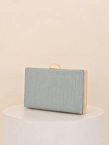 1个薄荷绿闪亮奢华水晶优雅晚宴手拿包，水钻手提包，时尚礼品，适合女士参加派对、婚礼、宴会 - 薄荷綠 - 查看 2