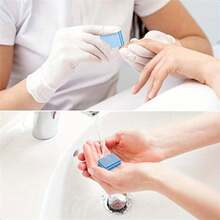 5支装方形指甲锉，美甲工具，100/180目双面指甲抛光锉 - 彩色 - 查看 4