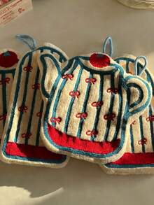 可爱手套造型水瓶套，吸水性强的速干手巾，浴室/厨房清洁布 - 彩色 - 查看 6