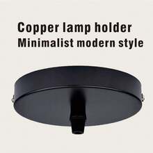 1PC 10cm/12cm Industrial Rewind Ceiling Canopy Kit, Single Hole Extra Depth And Width Ceiling Plate For Pendant Light Or Chandelier - Black - View 6