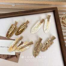 8pcs Colorful Seamless Hairclips Side Bangs Damage-Free Hairpins Hair Accessories For Women Home Bathroom Decor Fall Decor Back To School Hair - Nhiều màu - Xem 3