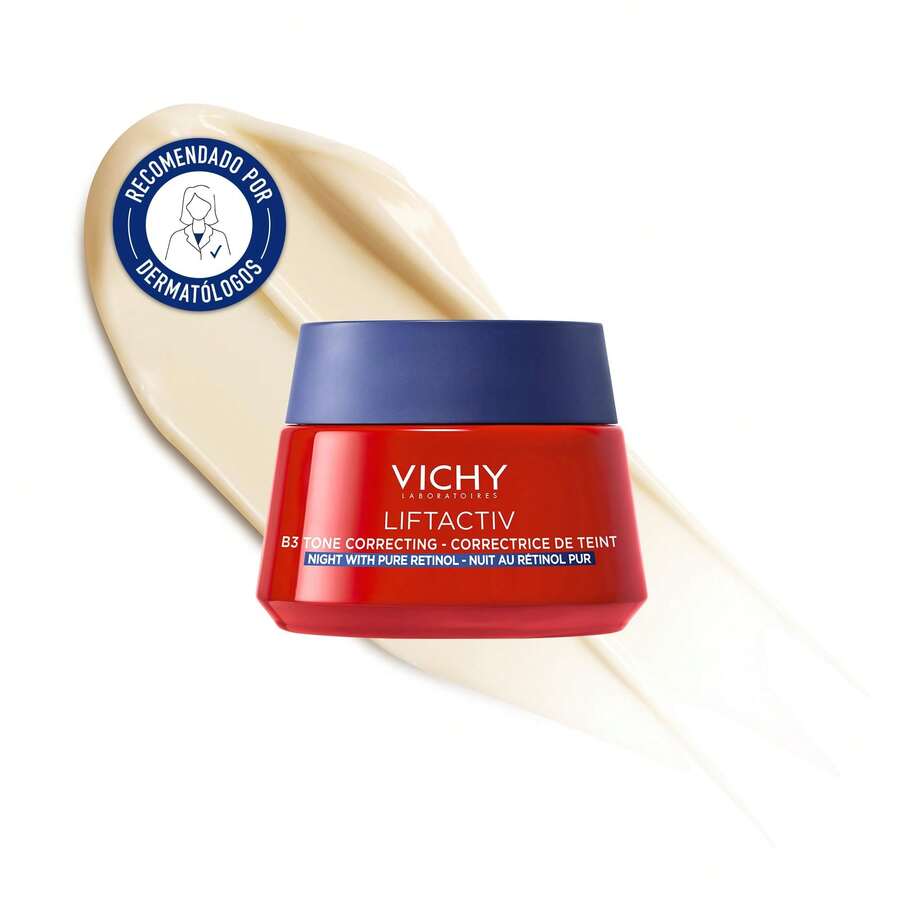 Vichy LIFTACTIV B3 Night Cream 50ml With Retinol & Niacinamide, Dark Spot Corrector, Anti-Aging Nourishing Texture For Radiant Skin ✅ Entrega 24/72h A España (Península) | Beauty Explotion | Tu Tienda De Belleza Y Maquillaje – Explota Tu Mejor Versión. - Retinol - 查看 1