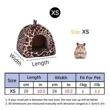 1 Stück bedrucktes Schaumstoff Leopard & Erdbeere Design Kleintier Bett, faltbar für Hamster, Kaninchen, geeignet für Innenbereich von Klein- und Mitteltieren, ganzjährig verwendbar - Verschiedenfarbig - Übersicht 13
