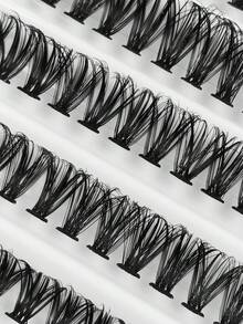 200 piezas Pestañas individuales rizado D 40D Aspecto natural Pestañas en racimo Longitud 8-16mm Extensión de pestañas mixtas Racimos ligeros y esponjosos Extensión de pestañas DIY en casa Pestañas postizas en racimo Pestañas postizas individuales - D - Ver 5