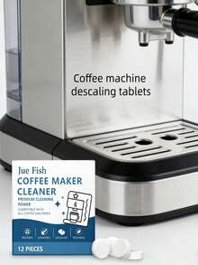 JUE FISH Coffee Machine Descaling Tablets, Daily Household Coffee Maker Stain & Residue Cleaning Tablets, Suitable For Commercial And Home Use - Solid State - View 7