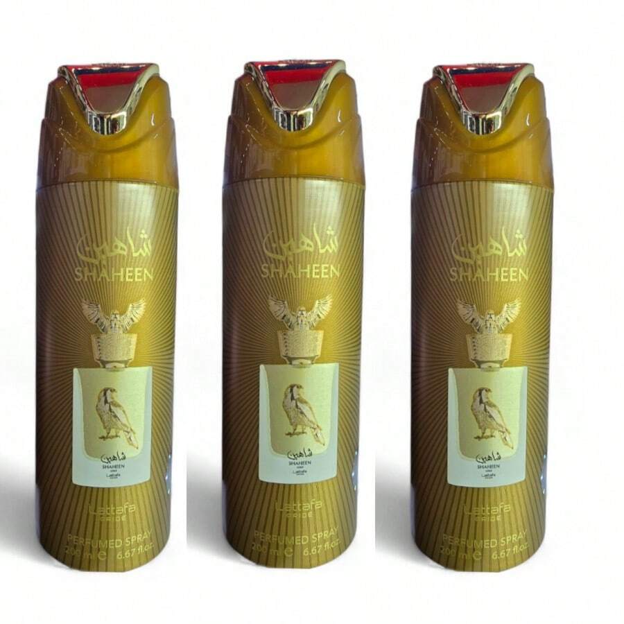 Lattafa Shaheen Deodorant Spray 200ml - 3 Pcs - View 1