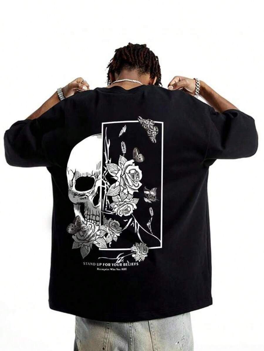 Men Outdoor Tees & Tanks - Black - View 1