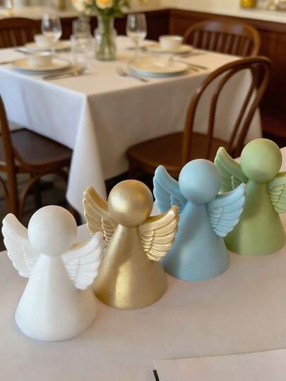 1pc 3D Angel Wings Silicone Candle Mold Easy Demold Multi-Use For Gypsum/Micro Cement/Resin/Clay DIY Handicraft Home Party Decor Festival Gift Idea