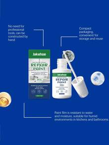 jakehoe 瓷砖修补漆，家用瓷砖、大理石、浴缸、水槽、马桶瓷砖修补漆 - 液體 - 查看 5