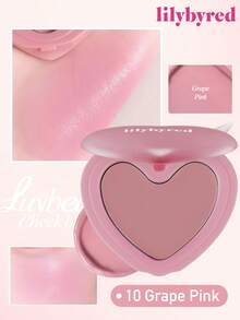 lilybyred K-Beauty Luv Beam腮红膏，质地柔滑，持久显色，打造自然光泽妆容，丝绒般柔润，打造自然妆效，日常妆容腮红 - 10 Grape Pink - 查看 1