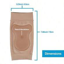 1pc Moisturizing Ankle Pad, Breathable Anti-Slip Comfortable, Ankle Joint Support, Suitable For Running, Skating And Hiking, Unisex Ankle Support Brace (Single) - Multicolor - View 2