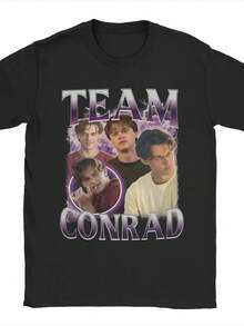 Men Conrad Fisher The Summer I Turned Pretty T Shirts Cotton Tops Short Sleeve Round Neck Tee Shirt Classic T-Shirt. - 黑色7 - 查看 1