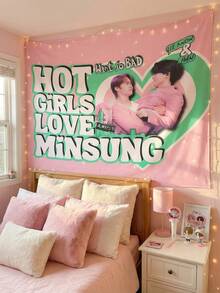 1件SKZ“Know Hot Girls”演唱会横幅，珉星KPOP旗帜，SKZ 2025/2026巡演周边，礼品创意，生日礼物及演唱会周边，房间装饰，墙面装饰，节日派对用品，拍照道具 - 彩色 - 查看 14