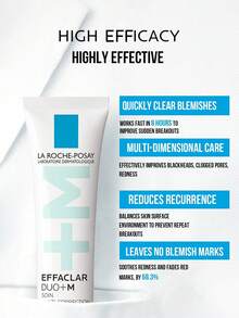 La Roche Posay Effaclar Duo+M 多效祛痘精华，三重功效，快速起效，有效去除黑头和白头，蕴含烟酰胺和水杨酸，注入温泉水，无油配方，不致粉刺，适合所有肤质，可每日使用，预防痤疮爆发。 - 理膚泉清痘多重調理精華乳40mL - 查看 6