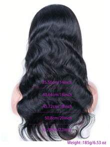 Tóc giả sóng nhẹ 5x5 không cần keo, tóc thật, đã tỉa sẵn, tóc giả ren trong suốt dành cho nữ, mật độ 150%, tóc nguyên chất. - Natural Black - Xem 5