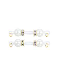 AVYRING 1 Pair Fake Nipple Piercing Jewellery, Adjustable Elastic Nooses Non-Piercing Nipple Rings For Women, Faux Pearls Designs - Pearl - View 5