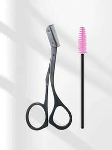 CIMACA Makeup Beginner Essential! Eyebrow Scissors + Eyelash Brush Set, One-Step Eyebrow Shaping And Defining, Compact Beauty Tool Kit, Easily Create Refined Eyebrows - Multicolor - View 11