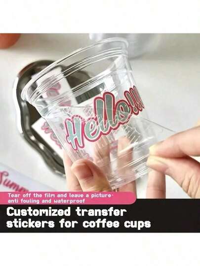 Customized Stamp Text & Graphics, UV Transfer Stickers, Crystal Stickers, Pressure-Sensitive Cold Transfer Logo Stickers, Printed Labels, Detachable Packaging Labels, 3D Printed Logo Labels, Suitable For Furniture, Crafts, DIY 3D Transfer Stickers, Waterproof Personalized Logo Stickers, Suitable For Gift Boxes And Bottles, Easy To Adhere To Metal, Glass, Plastic Surfaces