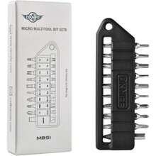 MBS1 Juego de Puntas de Destornillador Hexagonales de 4mm, 9 Piezas de Puntas de Doble Extremo de Acero para Herramientas S2 Dur - A - Ver 5