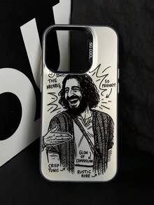 Funda de teléfono negra con diseño único y estético de Jesús, con botón independiente, resistente a caídas y antideslizante, compatible con iPhone 16 ProMax/16/16 Pro/16 Plus/15/15 ProMax/15 Pro/11/12/13/14 ProMax/11 Pro/11 ProMax/12 Pro/12 ProMax/13 Pro/13 ProMax/14 Pro/14 ProMax, diseño elegante y creativo - Multicolor - Ver 2