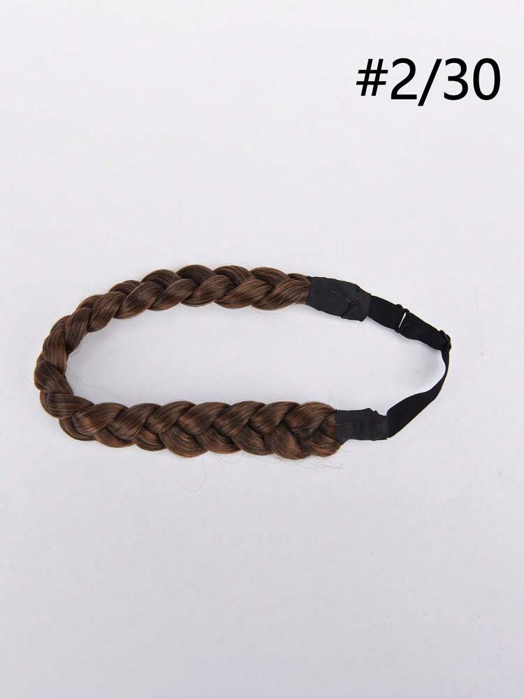 High Temperature Synthetic Braided Wig With Adjustable Braids, Including Fishtail Braid And Twisted Braid - Multicolor - View 15