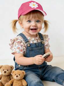 1 chiếc mũ lưỡi trai trẻ em/trẻ nhỏ hình quả anh đào dễ thương, có thể điều chỉnh kích cỡ, phù hợp cho cả nam và nữ, thích hợp cho hoạt động ngoài trời, du lịch, đi biển. - Nhiều màu - Xem 4