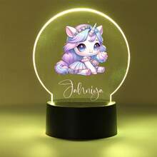 1pc Personalized Name Night Light, Children's Birthday Gift Customization, Friend Custom Gift, Bedroom Decor Customization, Party Decor Customization, Party Decor, Custom Moon Night Light, Back To School Gift - Black - View 15