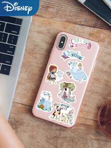 60pcs Disney Princess Stickers Mermaid Ariel Snow White Jasmine Princess Decals For Phone Laptop Suitcase Scrapbook Helmet Guitar Cartoon Graffiti Stickers - A - View 7
