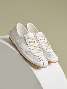 CAMEL CROWN 女士透气网面 Dexter 休闲运动鞋 - 白色 - 查看 5