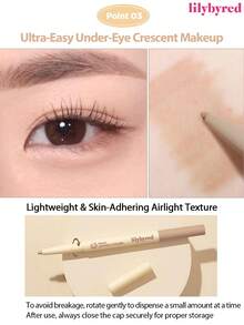 lilybyred Korean Style Eyeliner Pencil, Double-Ended Eyeliner & Highlighter Pencil, 2mm Flat Tip + 3mm Round Tip, Eyeliner Gel Pencil, Tin Tip Design, Easy To Use, Smooth & Vivid Color, Waterproof & Sweat-Proof, Korean Makeup - 01 Smile Smile - 查看 5