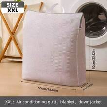 1pc Sock Storage Hanging Bag, Wardrobe Underwear Organizer, Dorm Room Wall Mount Net Pouch - White - View 6