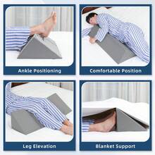 TYYIHUA 34" Wedge Pillow For Side Sleeping,Training For Side Sleeping With Detachable Small Wedge Pillow,Positioning Wedge For Side Sleeper,Back Support,Reducing Snoring,Preventing Bedsores - 查看 6