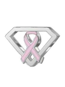 1pc Elegant 925 Sterling Silver Pink Inverted Triangle Pendant, Suitable As Birthday Gift For Men And Women - Silver - View 2