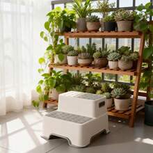 Taburete elevador de doble capa antideslizante de color aleatorio para el baño/inodoro, reposapiés elevado - Multicolor - Ver 10