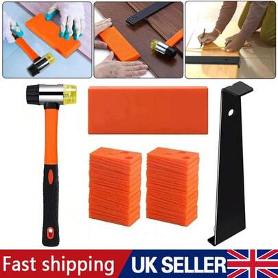 Laminate Wood Floor Fitting Installation Wooden Kits 60 Spacers Home DIY Tool