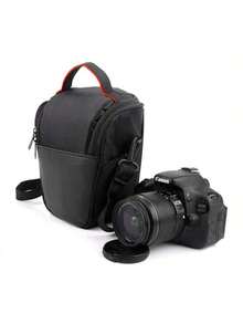 Bolso de hombro para cámara réflex digital, estuche de transporte compacto para lentes DSLR, adecuado para D3100, D3200, D7100 y otros modelos - Multicolor - Ver 1