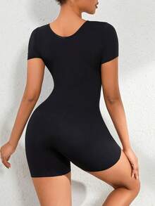 Body moldeador sólido para el verano - Negro - Ver 2