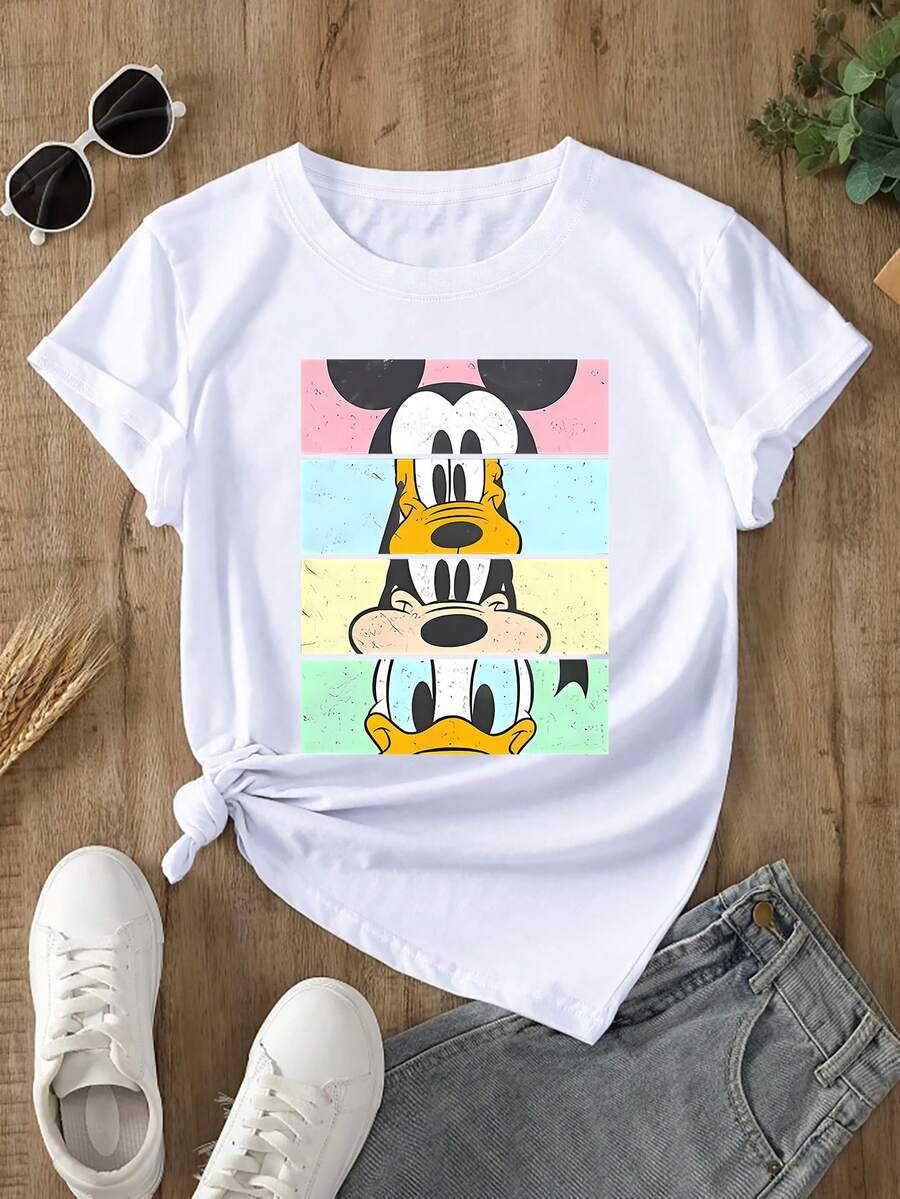 Disney Women T-Shirts - 白色 - 查看 1