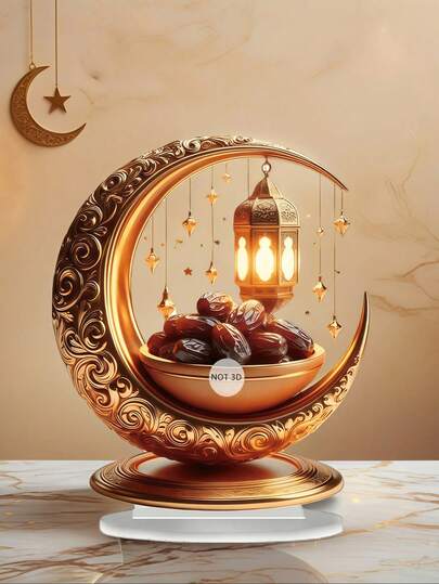 1pc Acrylic Ramadan Home Decor, Ramadan Restaurant & Kitchen Decor, Ramadan Party Supplies, Ramadan Blessing Gift