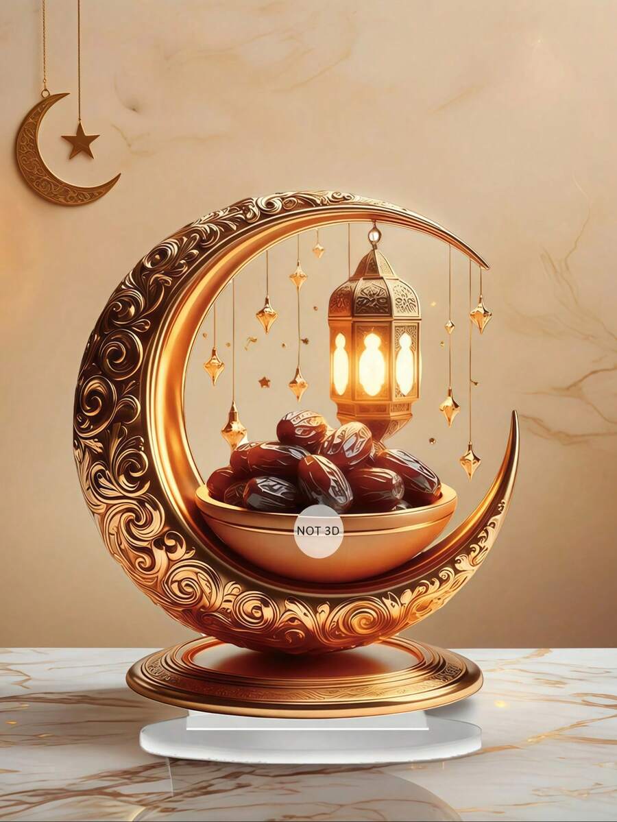 1 peça de decoração acrílica para casa, restaurante e cozinha durante o Ramadã, artigos para festas e presentes com bênçãos para o Ramadã. - Multicolorido - Ver 1