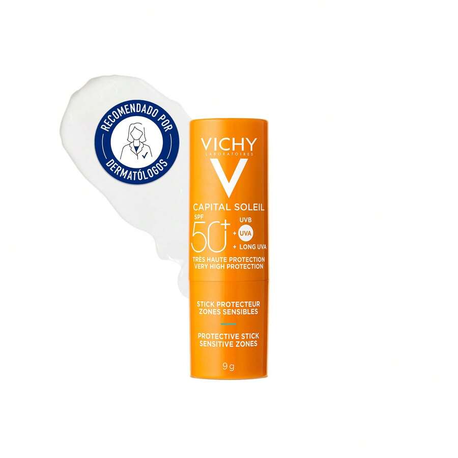 Vichy Capital Soleil Sensitive Areas Stick SPF50+ 9g – High Protection Sun Stick For Lips, Nose & Eye Area, Invisible Finish, Water Resistant ✅ Entrega 24/72h A España (Península) - 無色 - 查看 1
