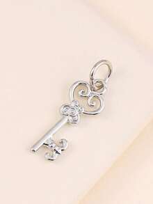 1pc Minimalist Versatile Key Pendant DIY Bracelet Charm Accessory - Multicolor - View 2