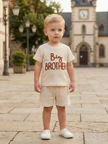 Baby Boys T-Shirt Co-Ords - Apricot - View 4