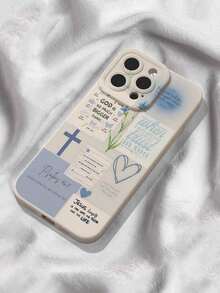 1pc 1pc Jesus Cross Slogan Pattern Anti-Fall Cute Phone Case Compatible With  13/11/17/17pro/16/14/15/15pro/15 Plus/15 Promax/7plus/8plus/X/Xs Max/Xr/11pro/12pro/13pro/14pro/12mini/13mini/11promax/12promax/13promax/14promax/14plus/17pro Max/17Air/6/6s Plus/7/8/16Pro/16plus/16promax/Se2/17promax&Compatible With Samsung Galaxy/A54/A14/A12/A13/A15/A32/A33/A24/A52S/S20/S21/S22/S23/S24/S23Plus/S24ultra/S25/A15/A33/A23 Summer  17 Pro Max Case  17 Case  17 Pro Case  17 Plus Case Clear Phone Case  15 Case  16 Case  16 Plus Case Phone Cases  Case - 1pc - 查看 5