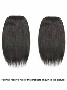 Tóc nối kẹp ngắn thẳng dày dặn, kiểu dệt đôi, dùng cho tóc mỏng, giúp tăng độ dày tóc cho cả nam và nữ, dài 8 inch, màu nâu đậm, nhiều màu sắc, kiểu kẹp mini ngắn vô hình. - Nhiều màu - Xem 19